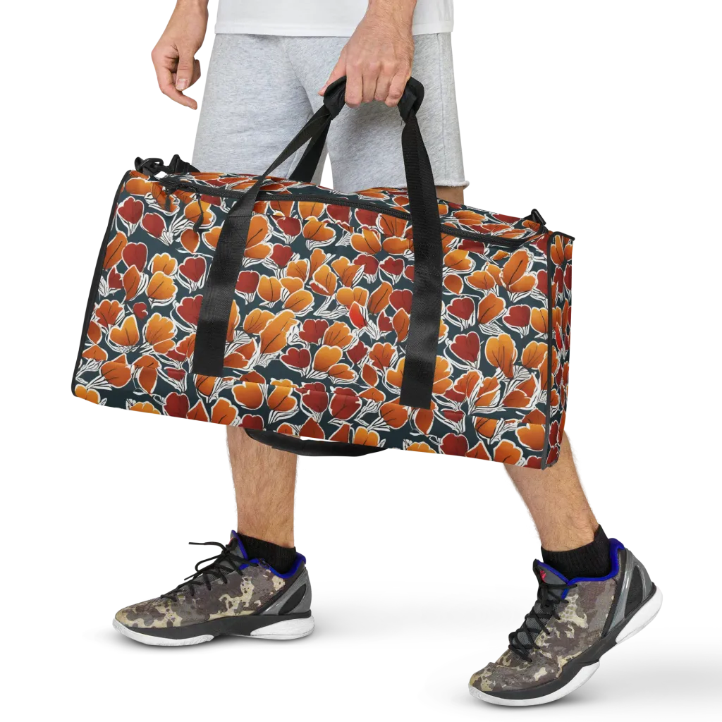 Ink-bloom Heatwave on Duffle Bag — Front