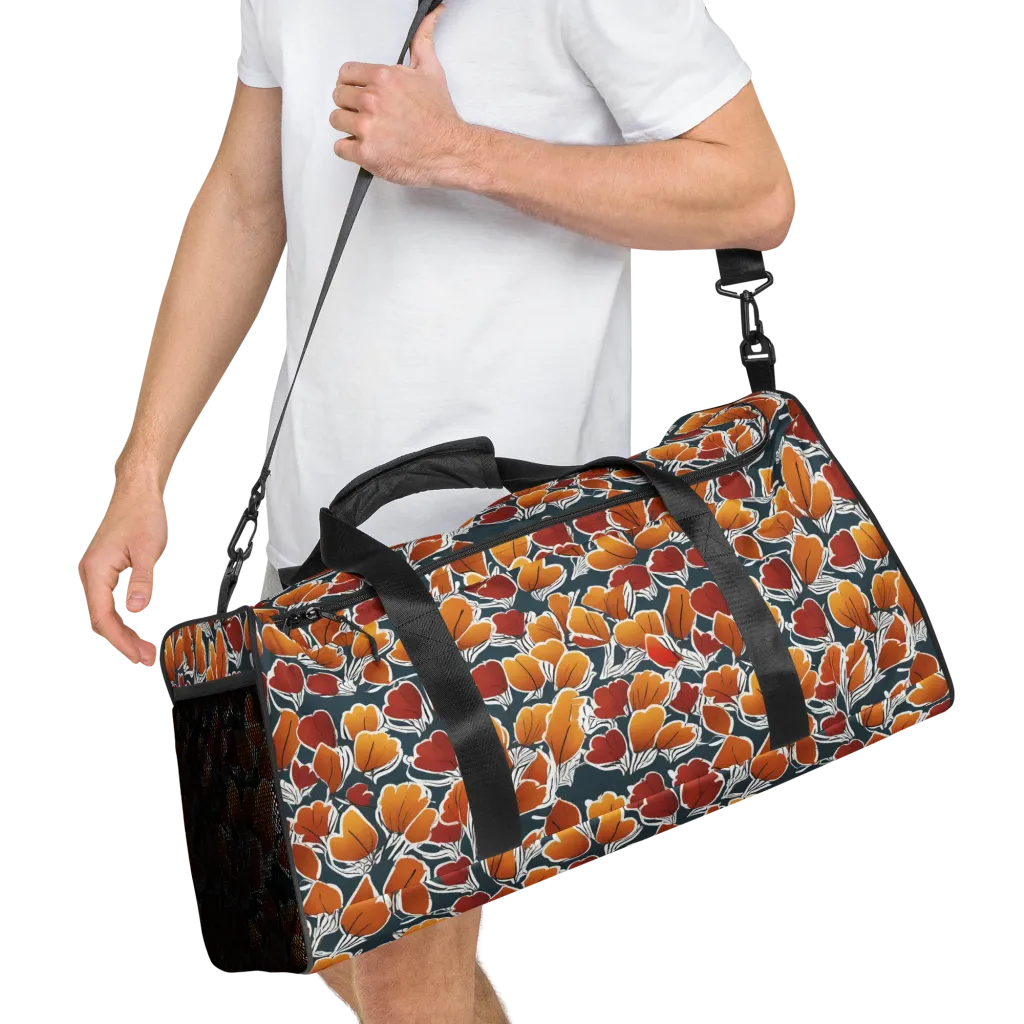 Ink-bloom Heatwave on Duffle Bag — Right Front