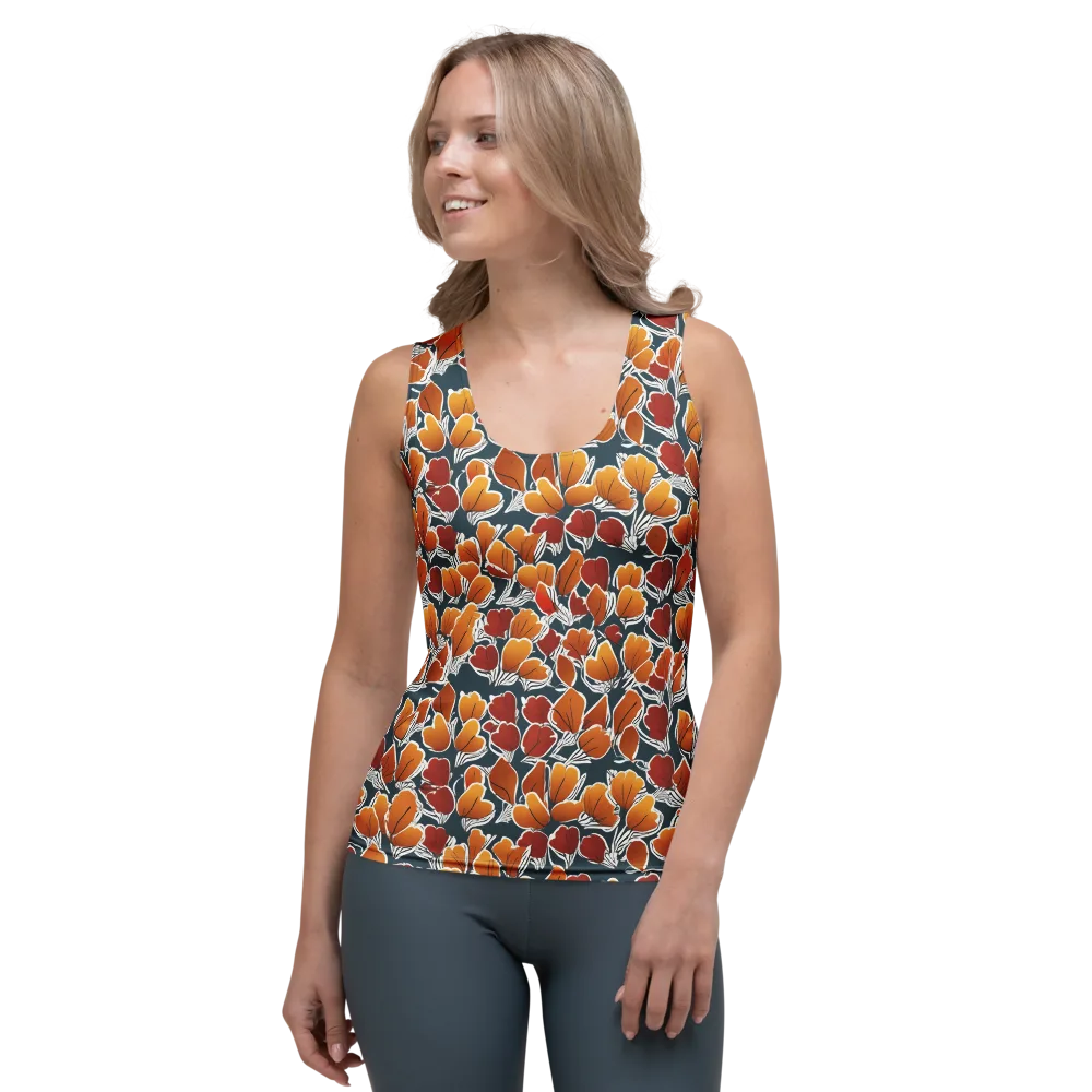 Ink-bloom Heatwave on Women's Tank Top — Front
