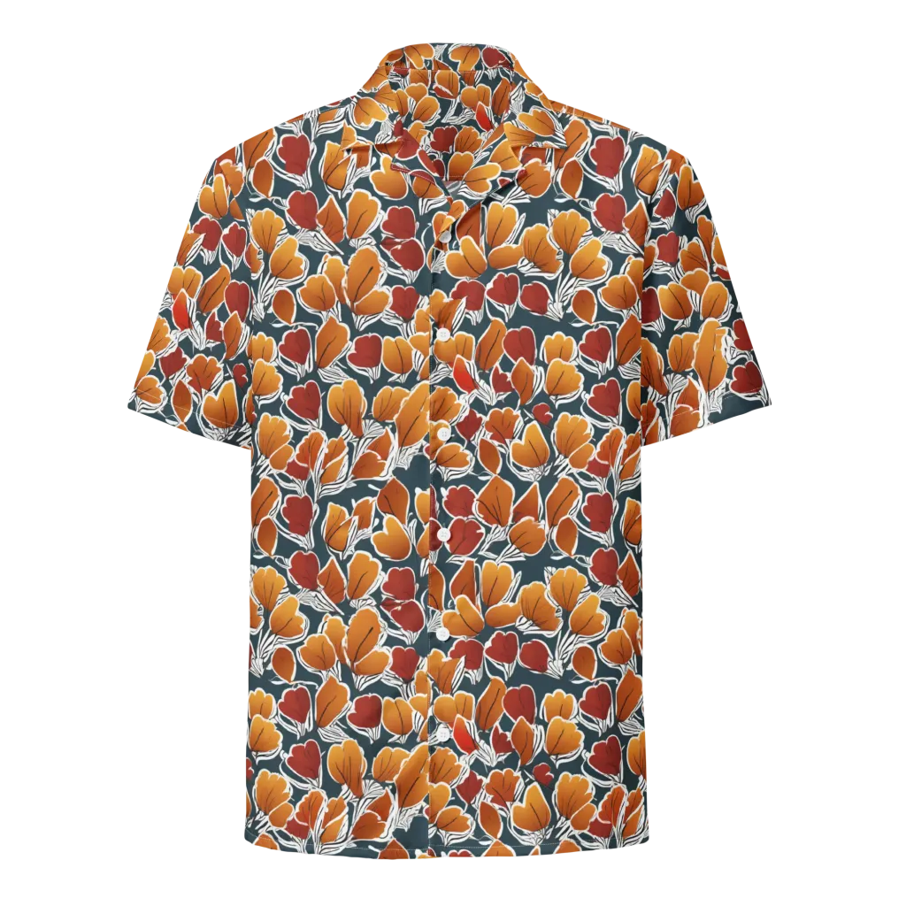 Ink-bloom Heatwave on Button Shirt — Front