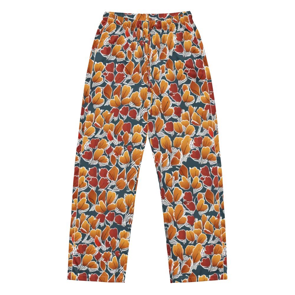 Ink-bloom Heatwave on Women's Pajama Pants — Front