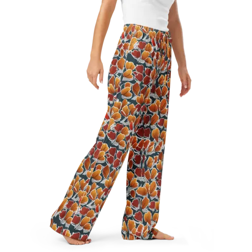 Ink-bloom Heatwave on a Women's Pajama Pants