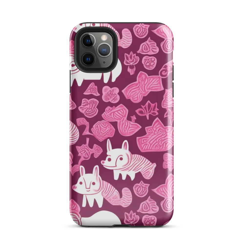 Pink Arcade on Tough Case for iPhone® — Front