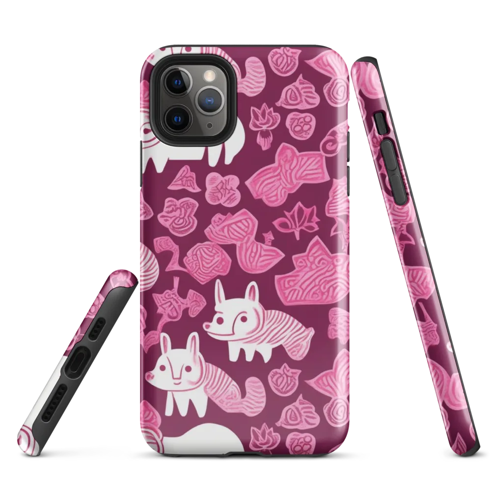 Pink Arcade on Tough Case for iPhone® — Front