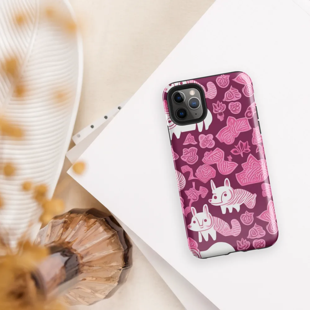 Pink Arcade on Tough Case for iPhone® — Front