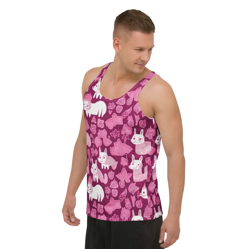 Pink Arcade on Men's Tank Top — Left Front