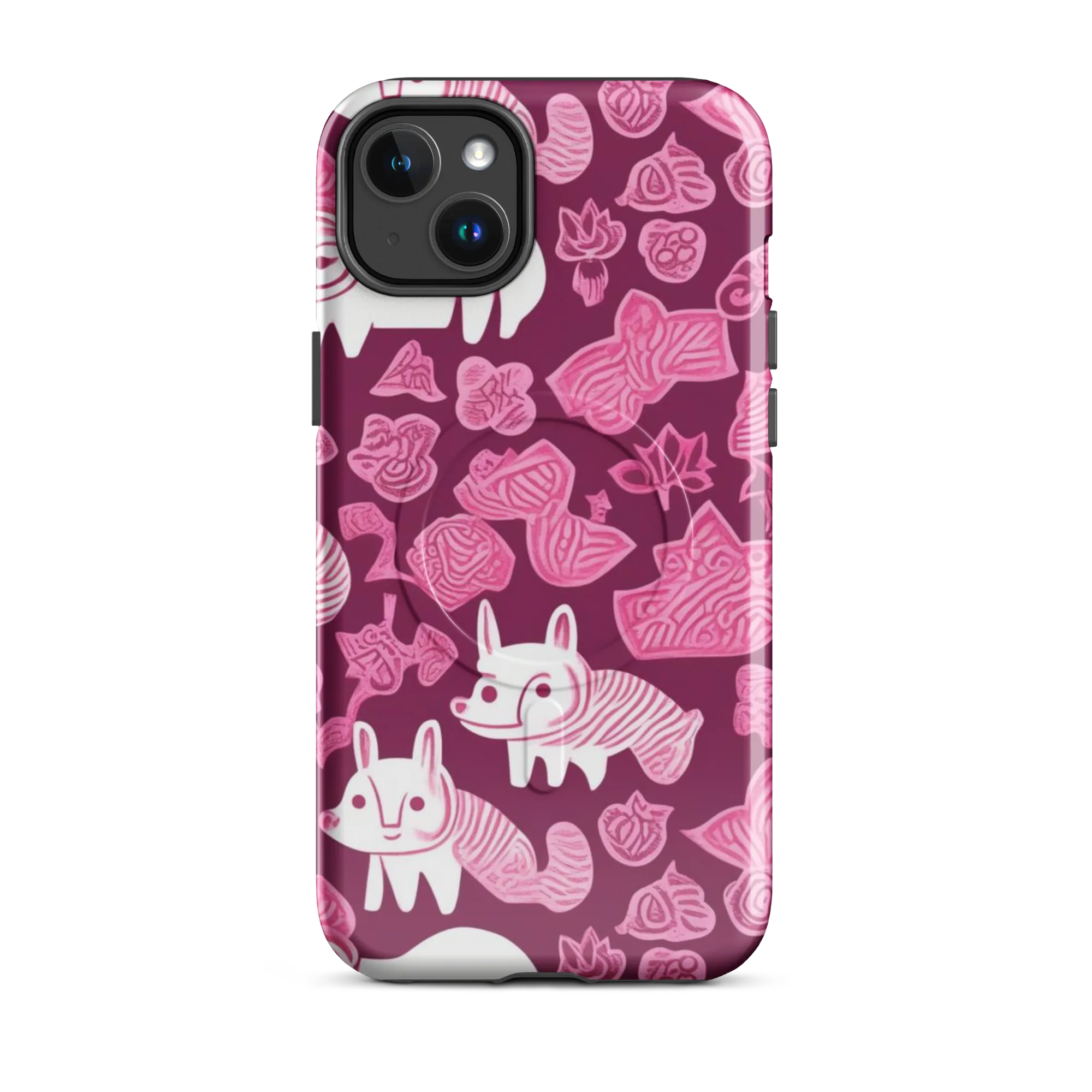 Pink Arcade on MagSafe Tough Case for iPhone® — Front