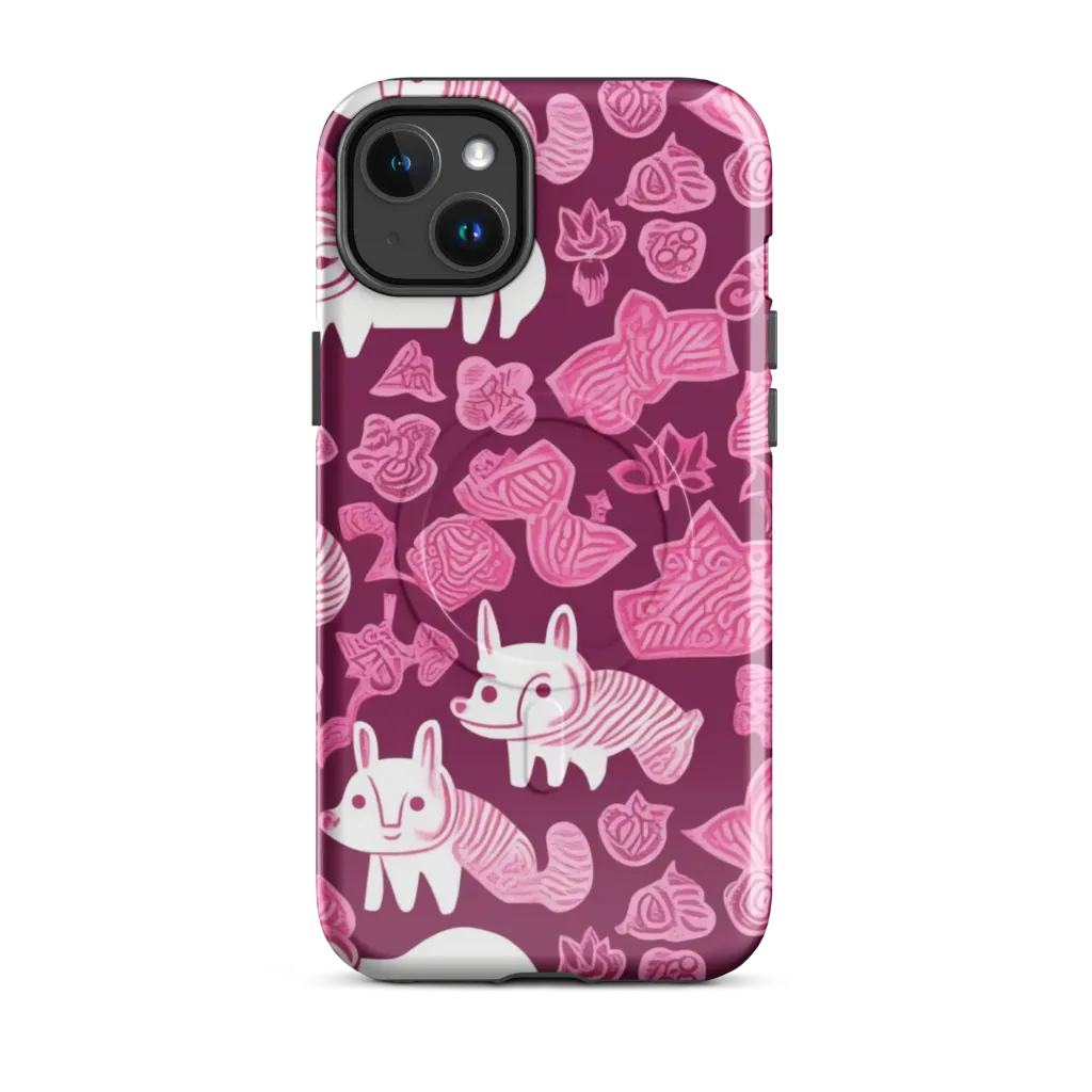 Pink Arcade on MagSafe Tough Case for iPhone® — Front