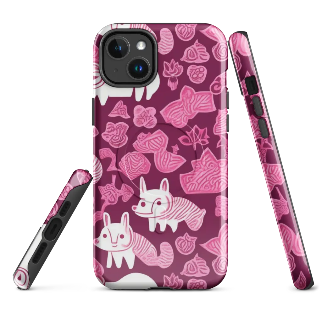 Pink Arcade on MagSafe Tough Case for iPhone® — Front