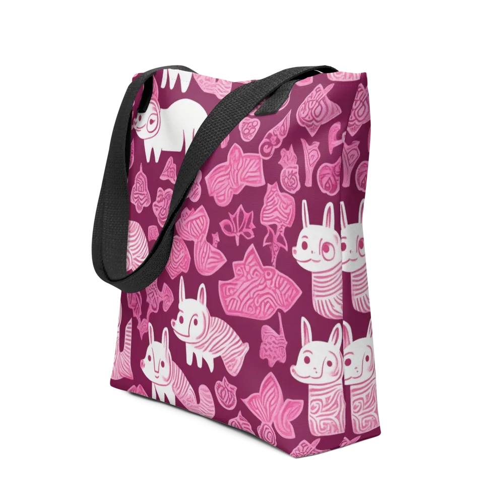 Pink Arcade on Tote Bag — Front
