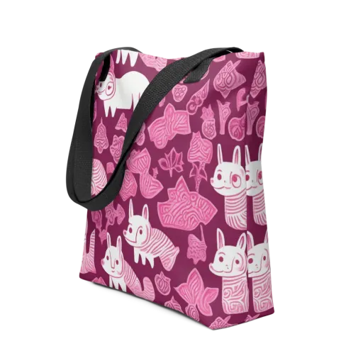 Pink Arcade on a Tote Bag