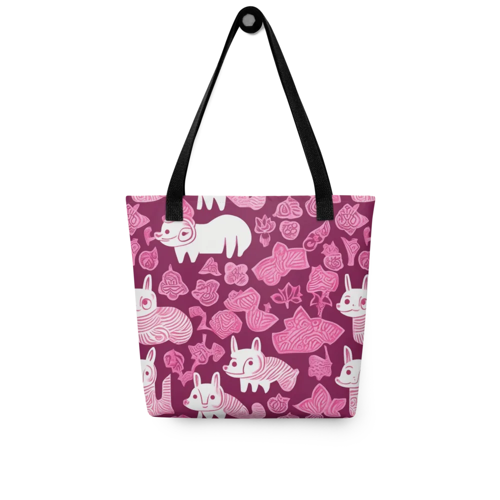 Pink Arcade on Tote Bag — Front