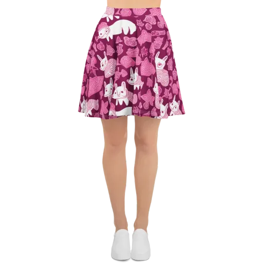 Pink Arcade on a Skater Skirt
