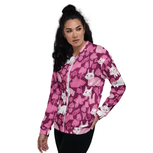 Pink Arcade on a Bomber Jacket