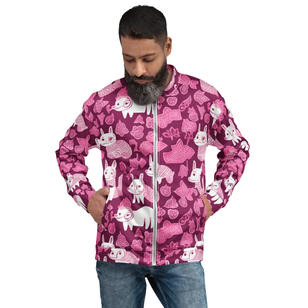 Pink Arcade on Bomber Jacket — Front
