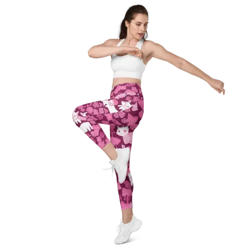 Pink Arcade on a Leggings with Pockets