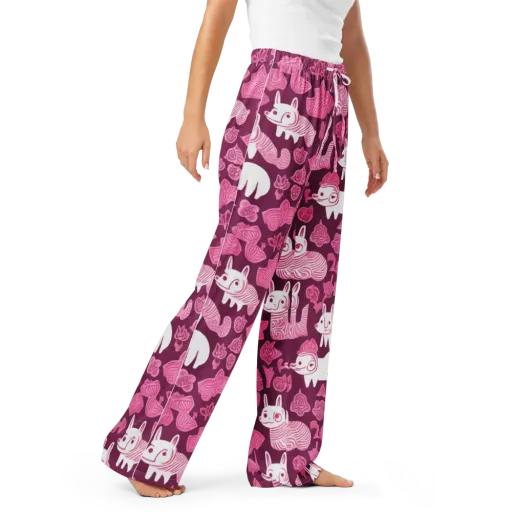 Pink Arcade on a Women's Pajama Pants