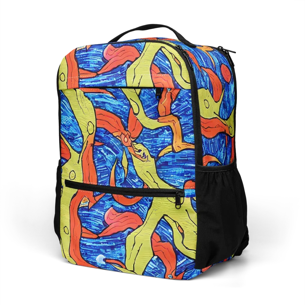 Barbier's Wave on Utility Backpack — Left Front
