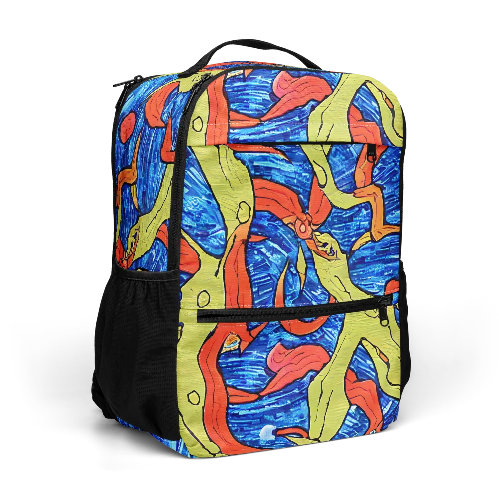 Barbier's Wave on Utility Backpack — Right Front