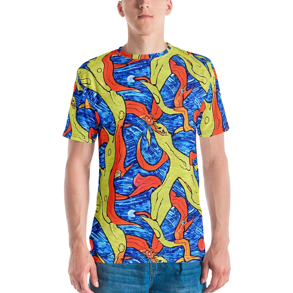 Barbier's Wave on Men's Crew Neck T-Shirt — Front