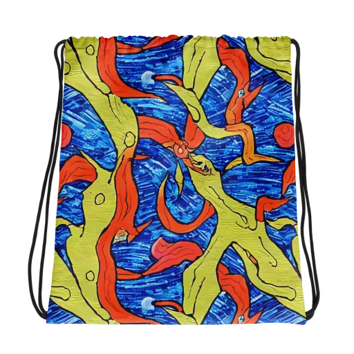 Barbier's Wave on a Drawstring Bag