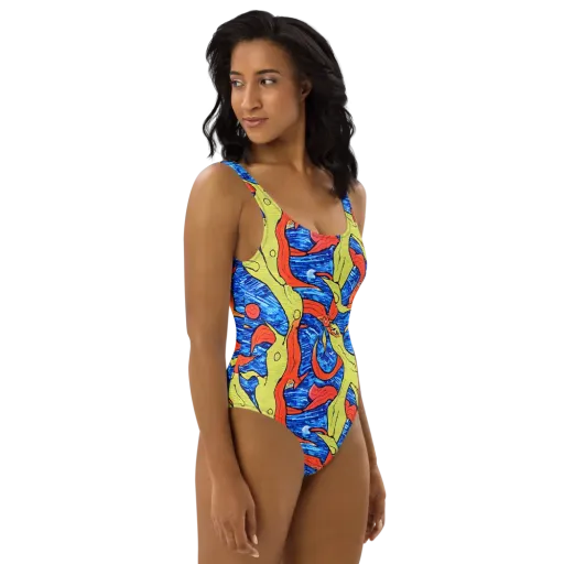 Barbier's Wave on a One-Piece Swimsuit