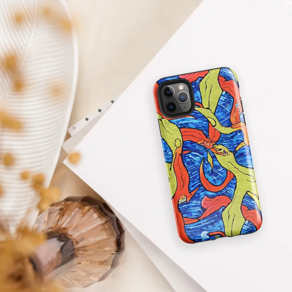 Barbier's Wave on Tough Case for iPhone® — Front