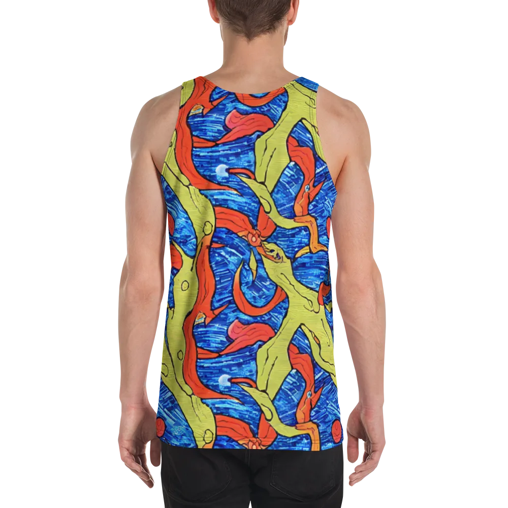 Barbier's Wave on Men's Tank Top — Back