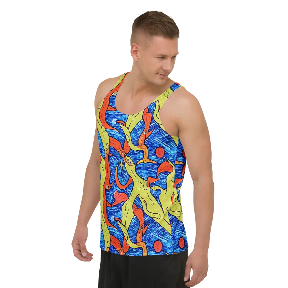 Barbier's Wave on Men's Tank Top — Left Front