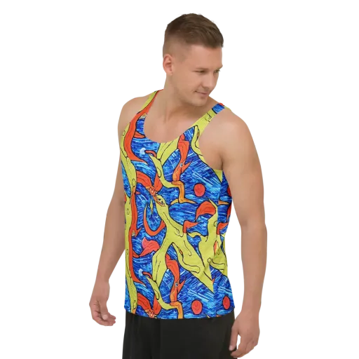 Barbier's Wave on a Men's Tank Top