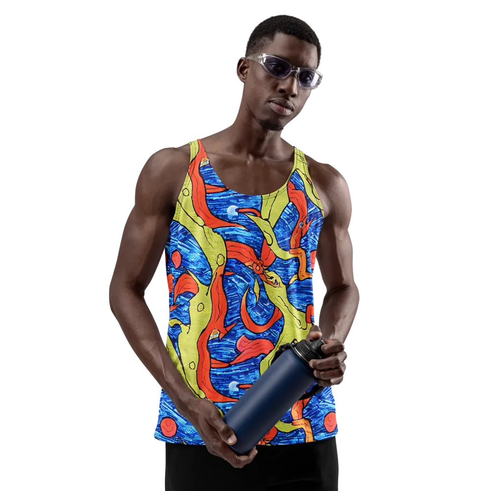 Barbier's Wave on Men's Tank Top — Front