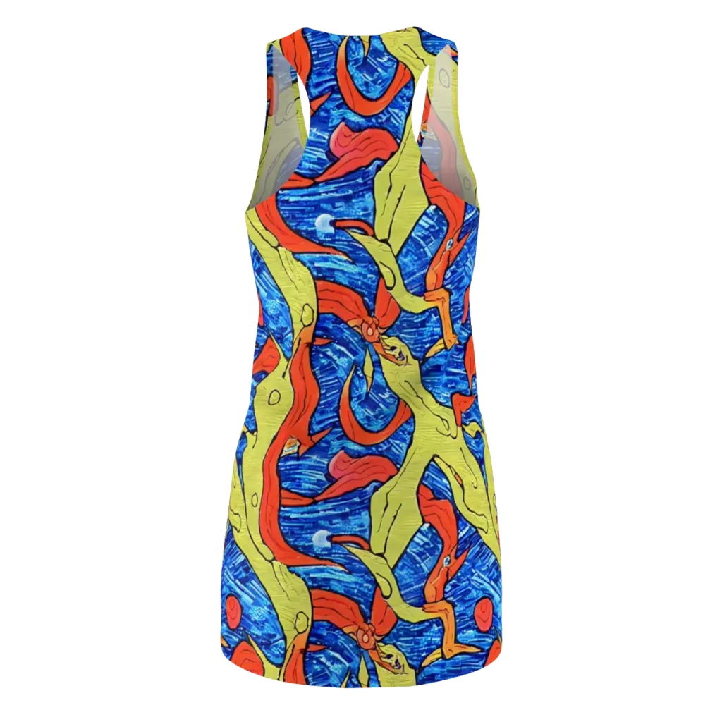 Barbier's Wave on Racerback Dress — Back