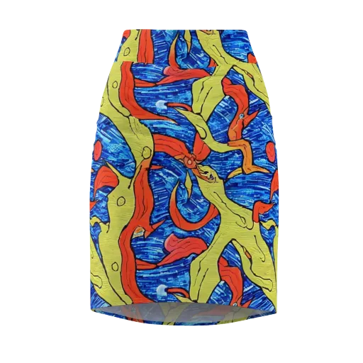 Barbier's Wave on a Pencil Skirt