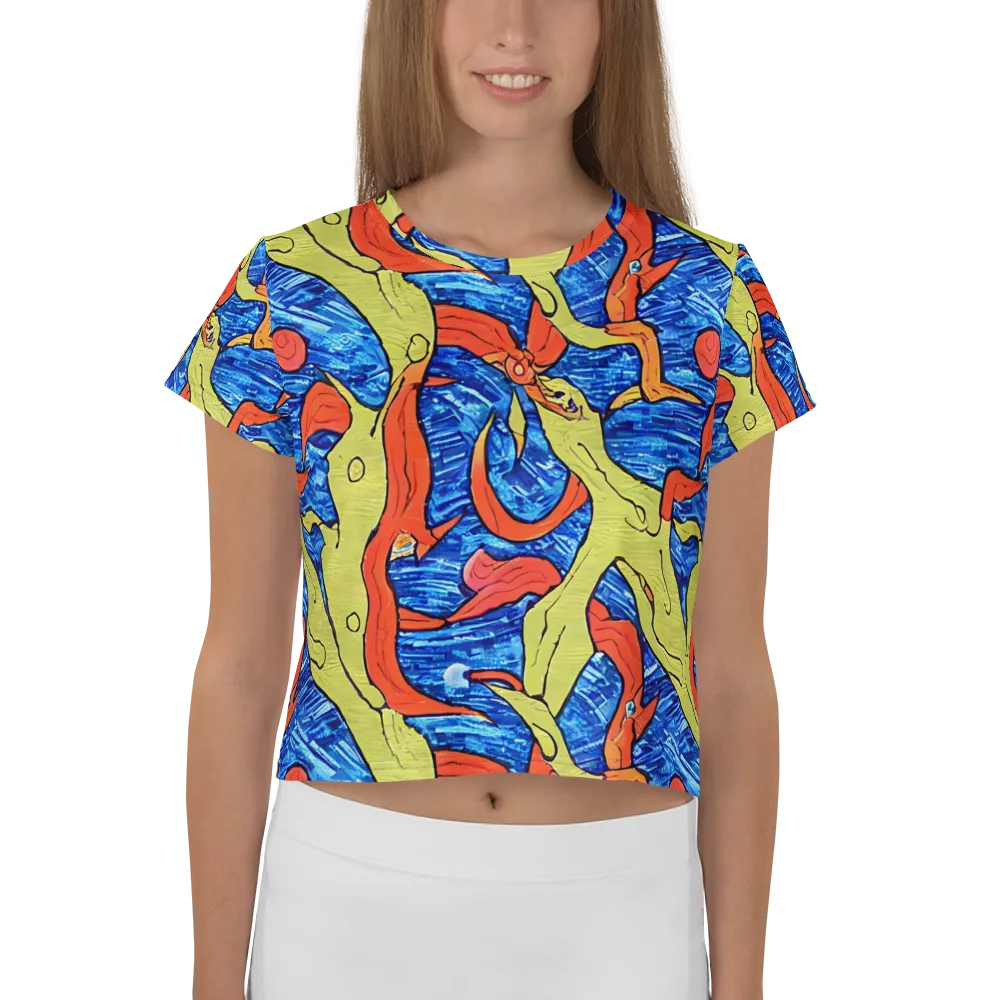 Barbier's Wave on Crop Tee — Front