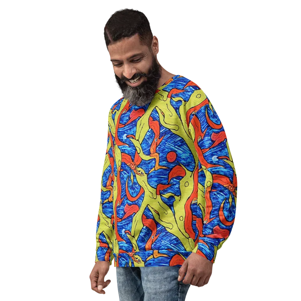 Barbier's Wave on Sweatshirt — Left Front