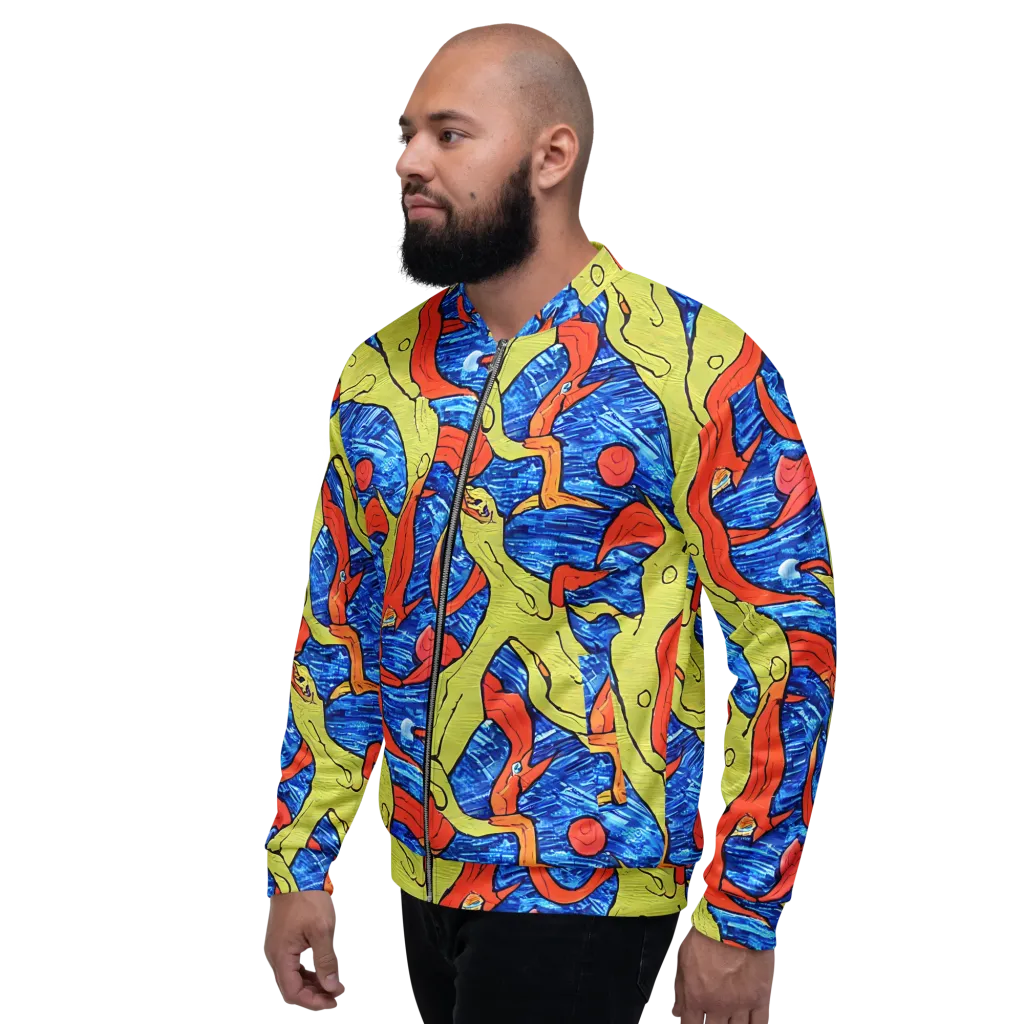 Barbier's Wave on Bomber Jacket — Left