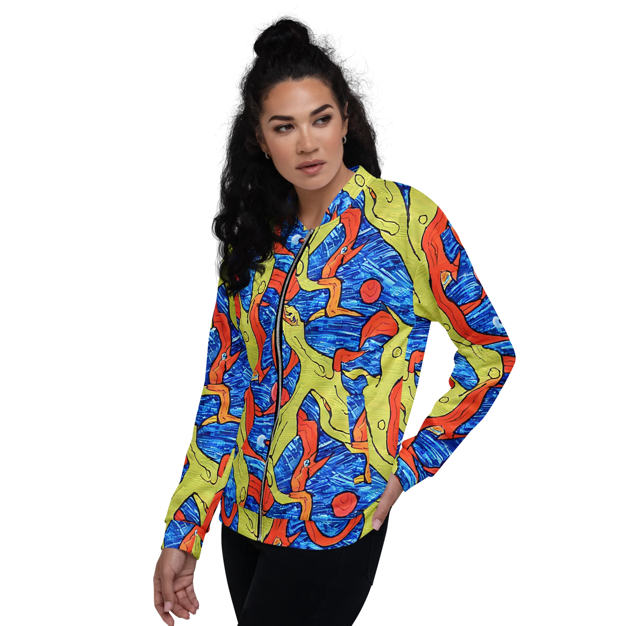 Barbier's Wave on Bomber Jacket — Left