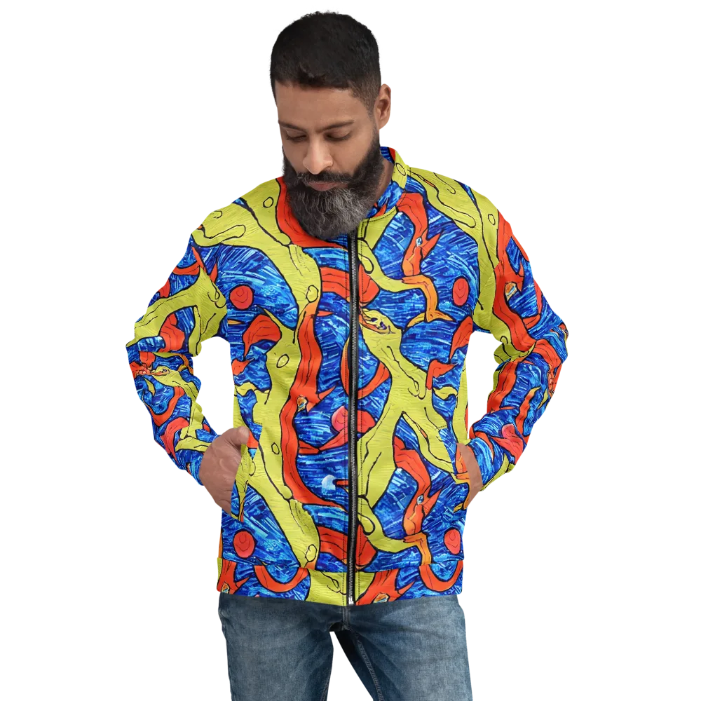 Barbier's Wave on Bomber Jacket — Front