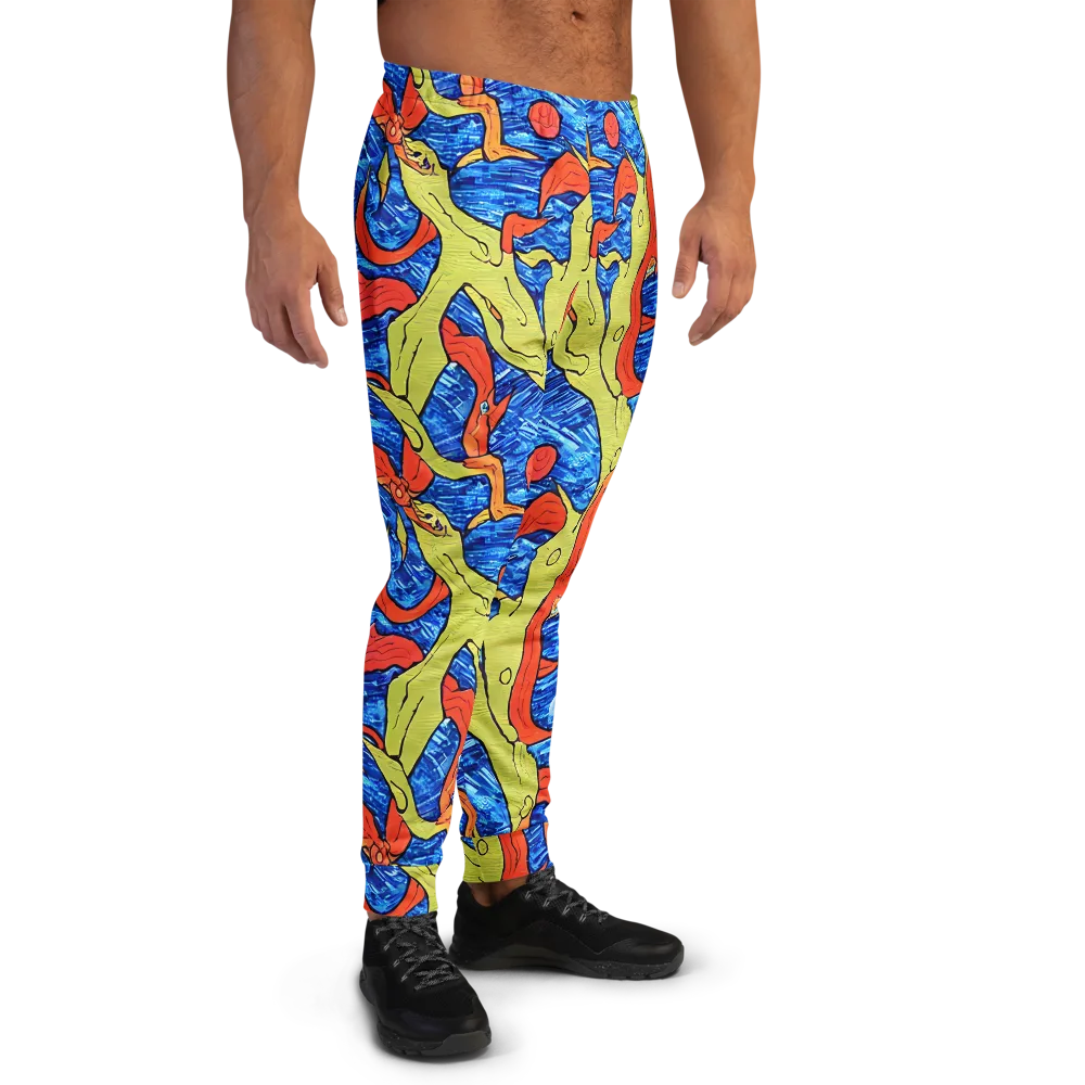 Barbier's Wave on Men's Joggers — Right
