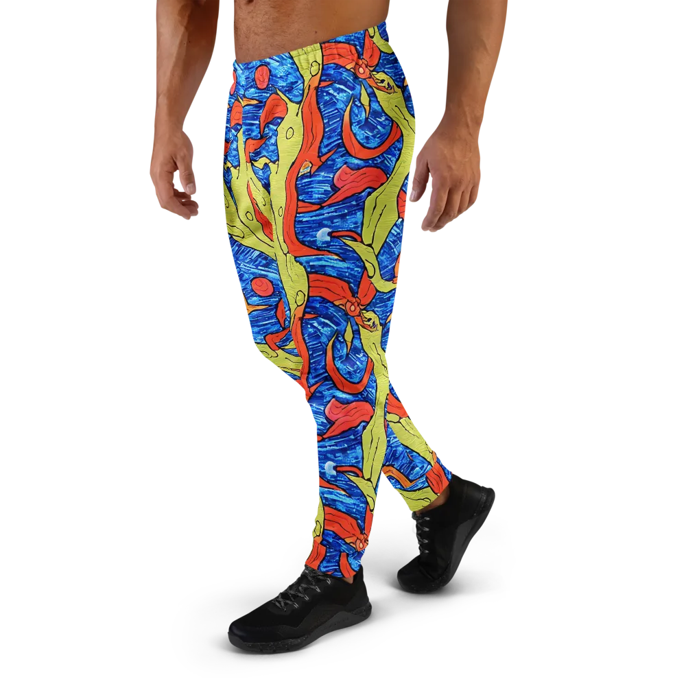 Barbier's Wave on Men's Joggers — Left