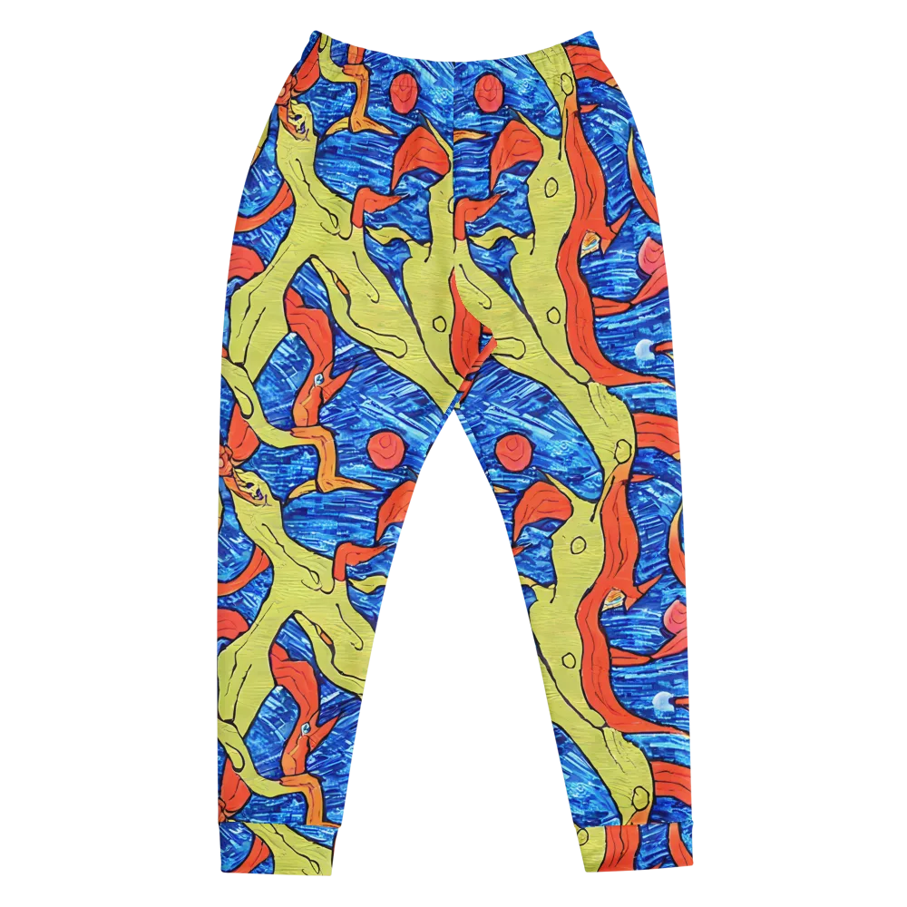 Barbier's Wave on Men's Joggers — Front