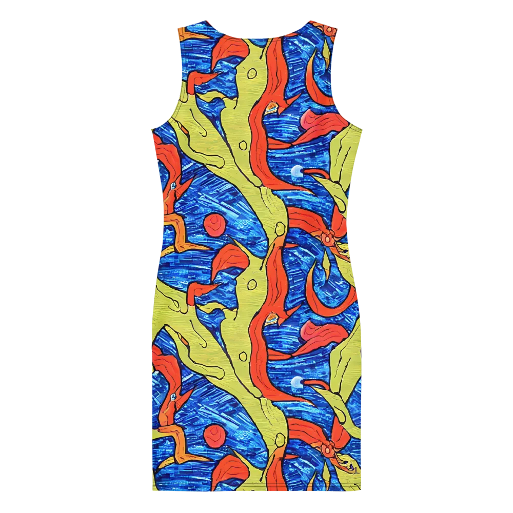 Barbier's Wave on Bodycon Dress — Back