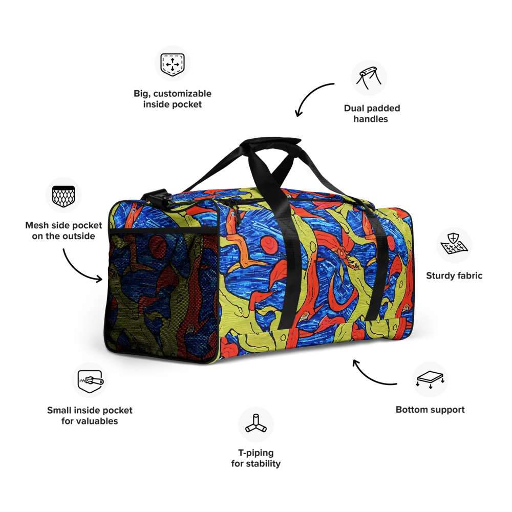 Barbier's Wave on Duffle Bag — Right Front