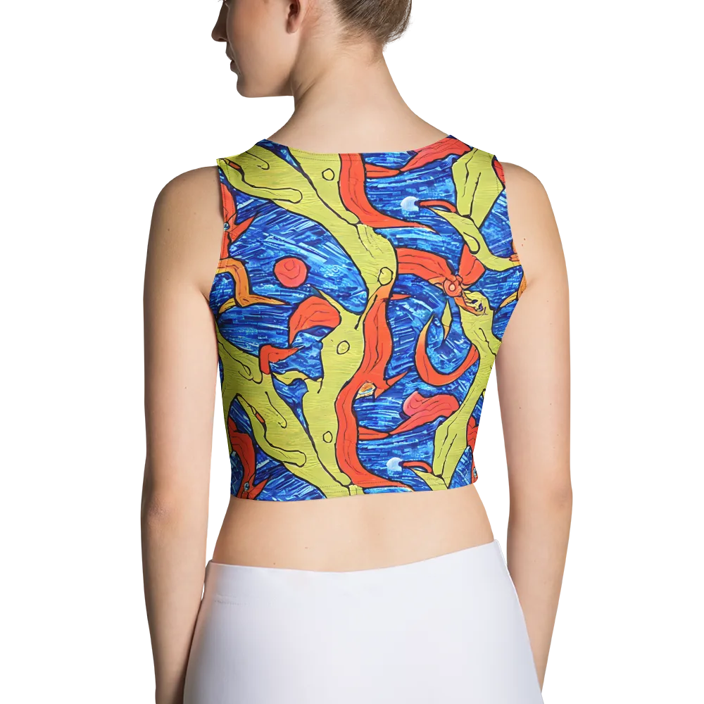 Barbier's Wave on Crop Top — Back