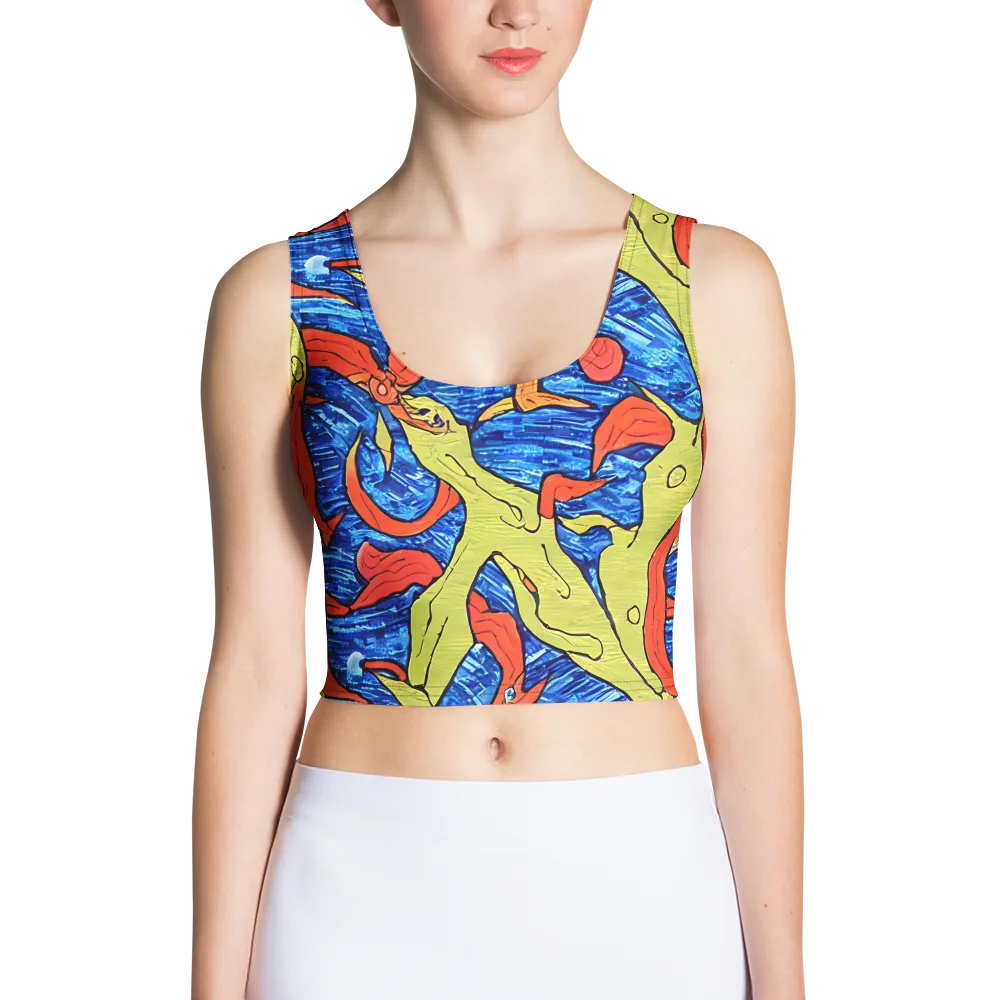 Barbier's Wave on Crop Top — Front