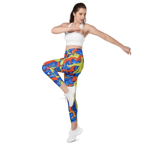 Barbier's Wave on a Leggings with Pockets