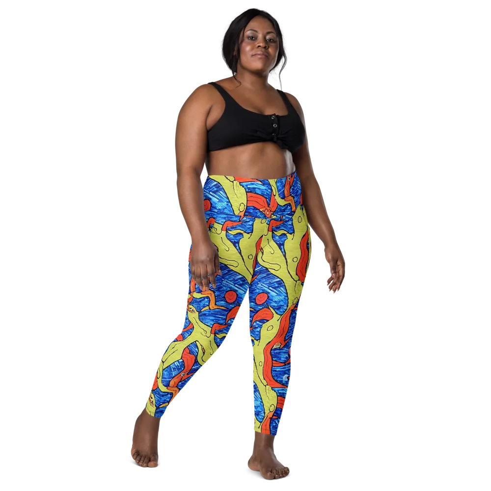 Barbier's Wave on Leggings with Pockets — Front