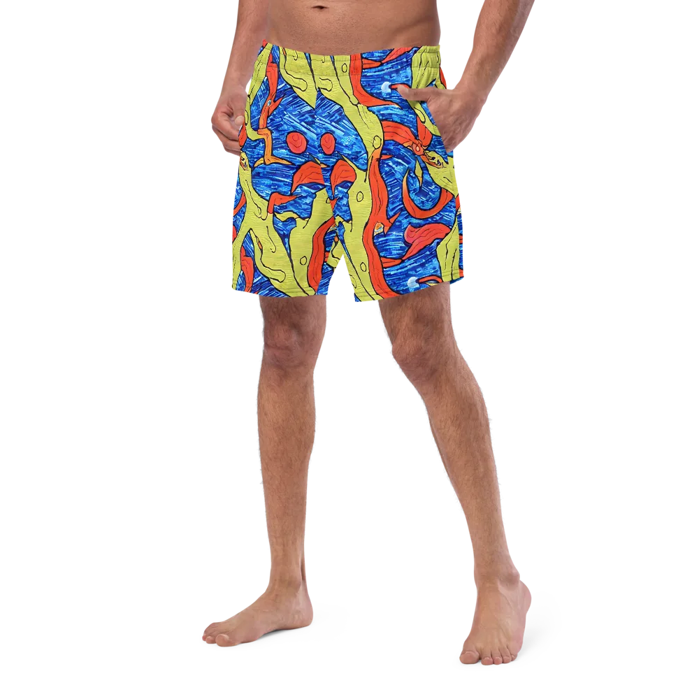 Barbier's Wave on Swim Trunks — Left Front