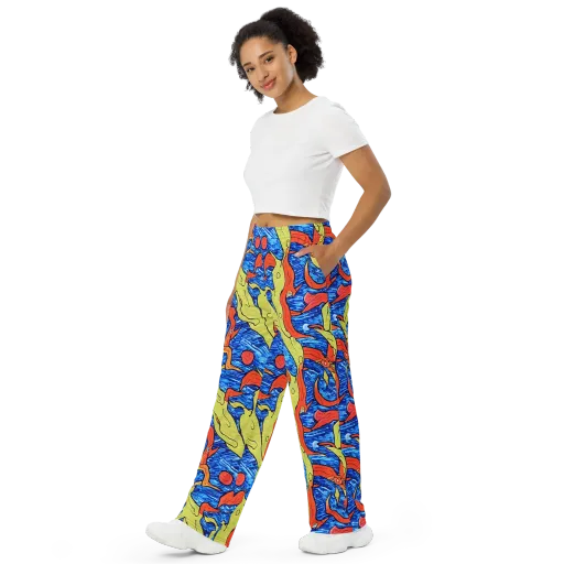 Barbier's Wave on a Wide-Leg Pants