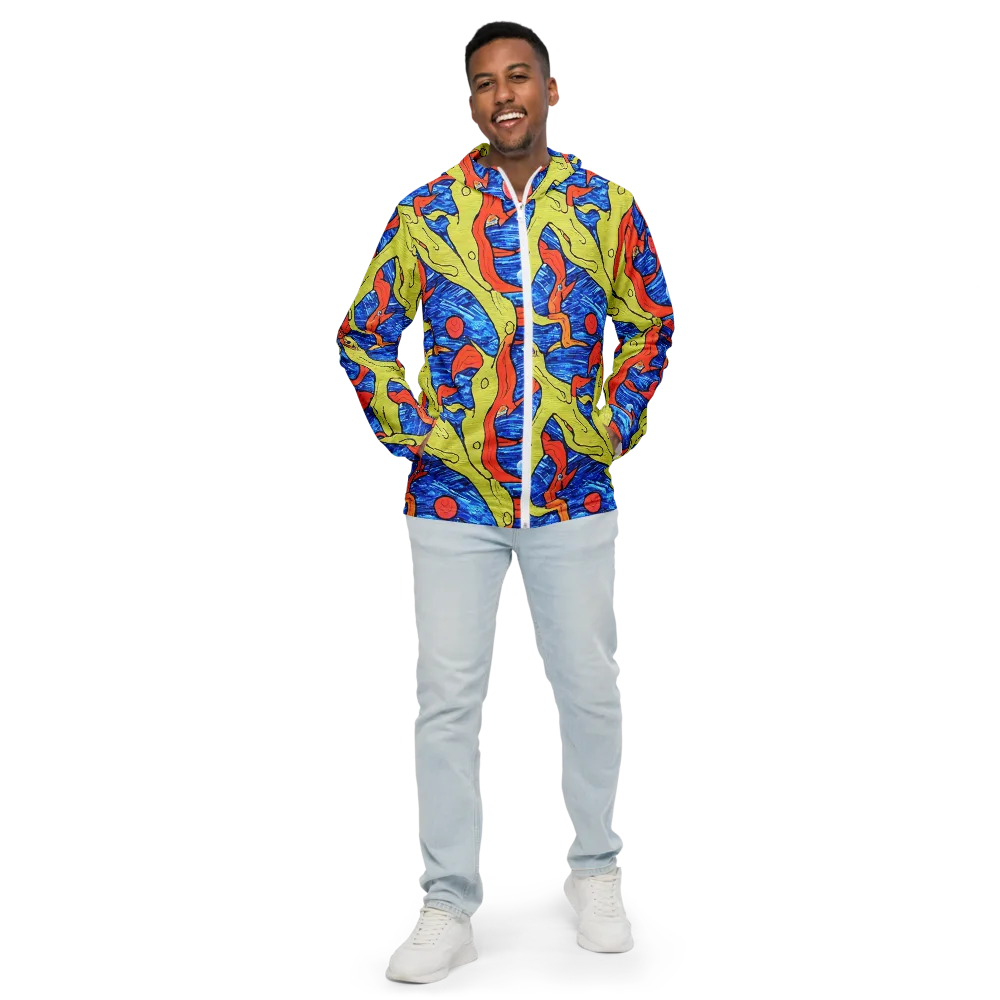 Barbier's Wave on Men's Windbreaker — Front